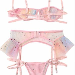 Star Ruffle Lingerie Set - XL - NWT